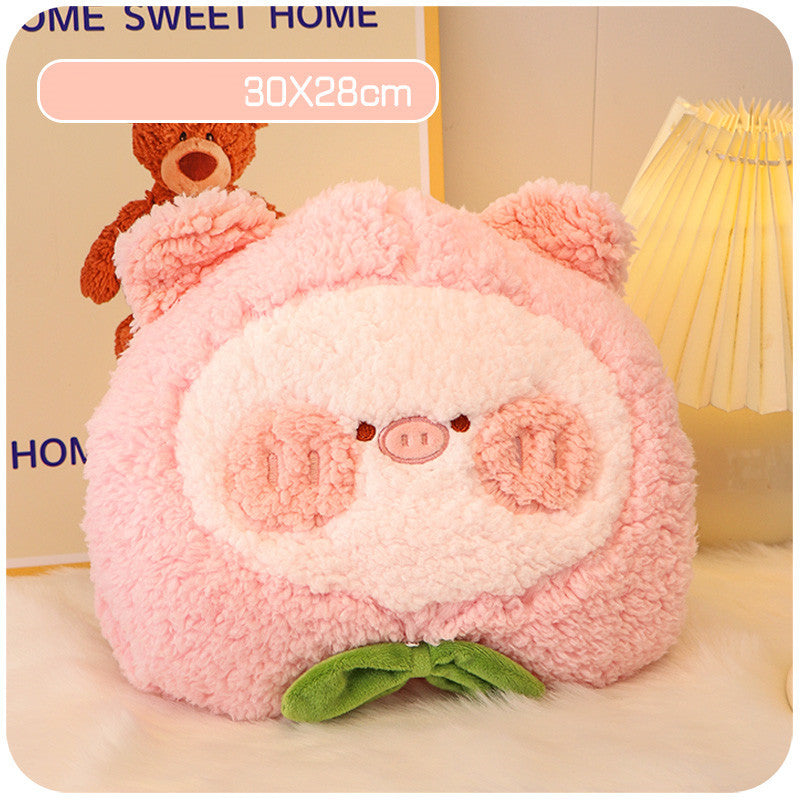 Easter Throw Pillow Quilt Small Blanket