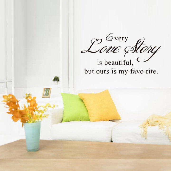 Every Love Storyy Printed Wall Stickers