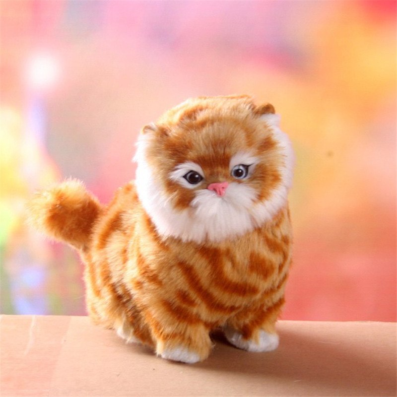 Electric Simulation Stuffed Plush Cats Toys
