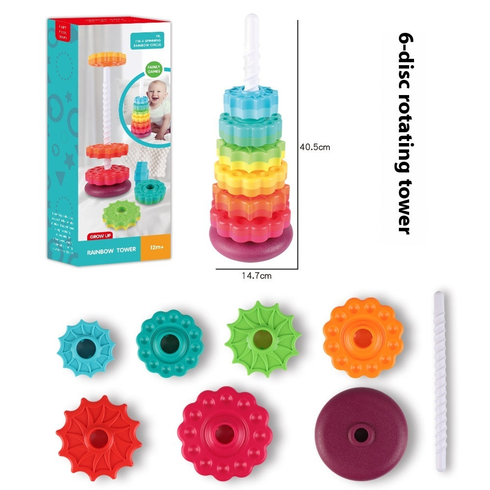 Rainbow Rotating Tower Toy