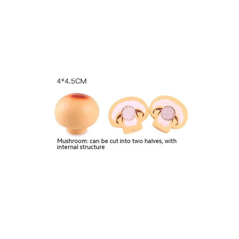 Wooden Vegetable Magnetic Children's Play House