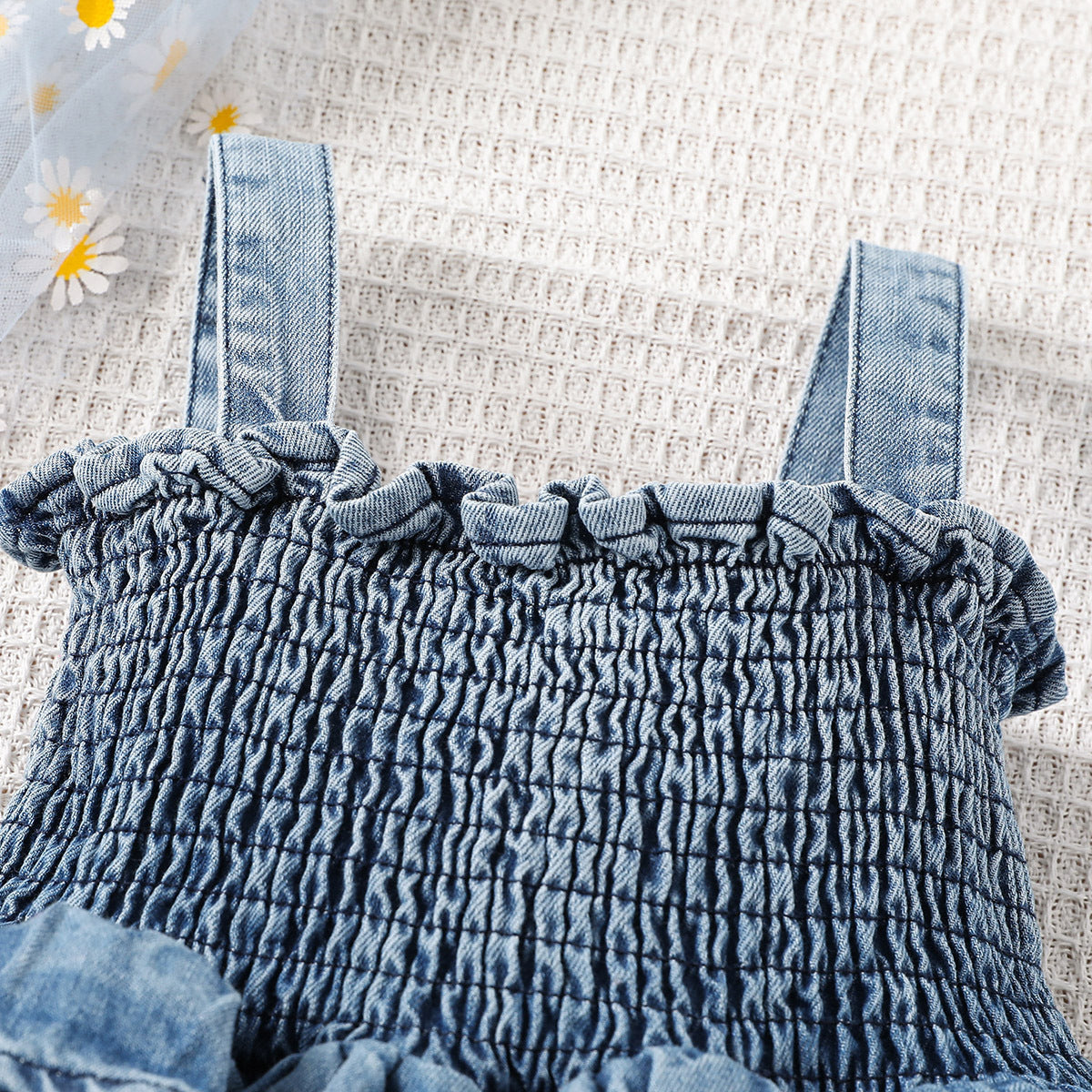 Baby Girl Suspender Denim Dress