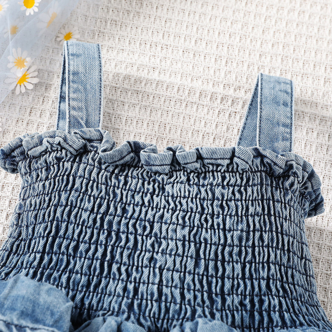 Baby Girl Suspender Denim Dress
