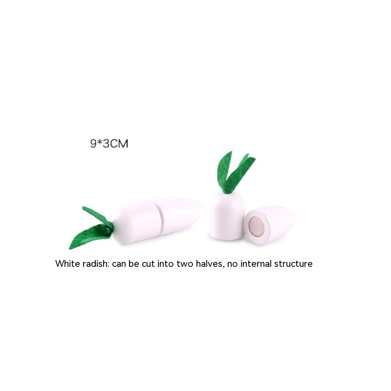 Wooden Vegetable Magnetic Children's Play House