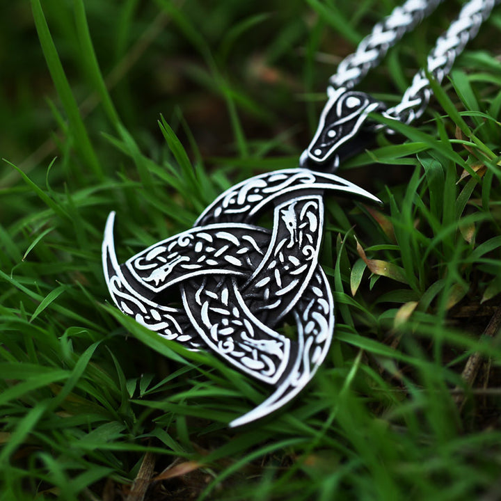 Viking Totem Celtic Knot Stainless Steel Pendant