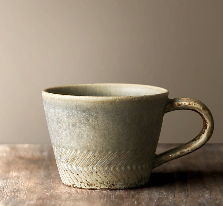 Japanese vintage stoneware coffee cup