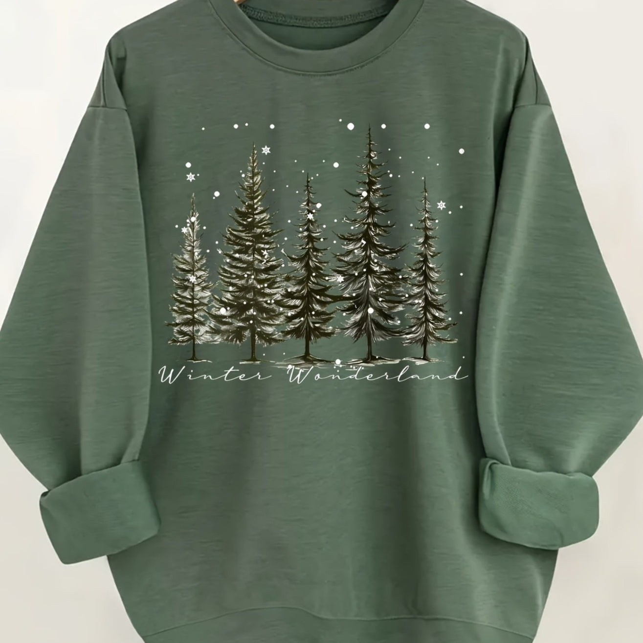 Christmas European Floral Print Women's Sweater