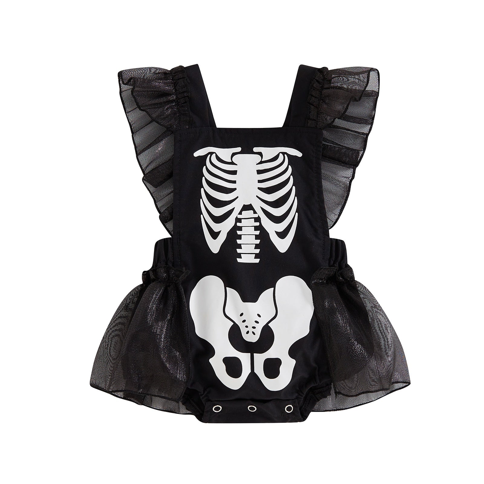 Halloween Popular Baby Girl Skull Pattern Dress