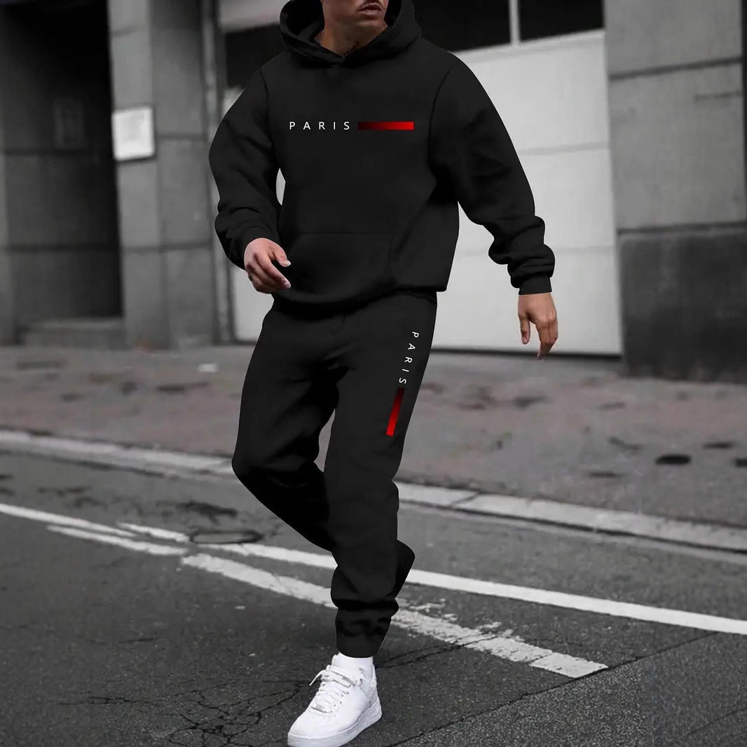 Men's Sweater Sport Pants Suit