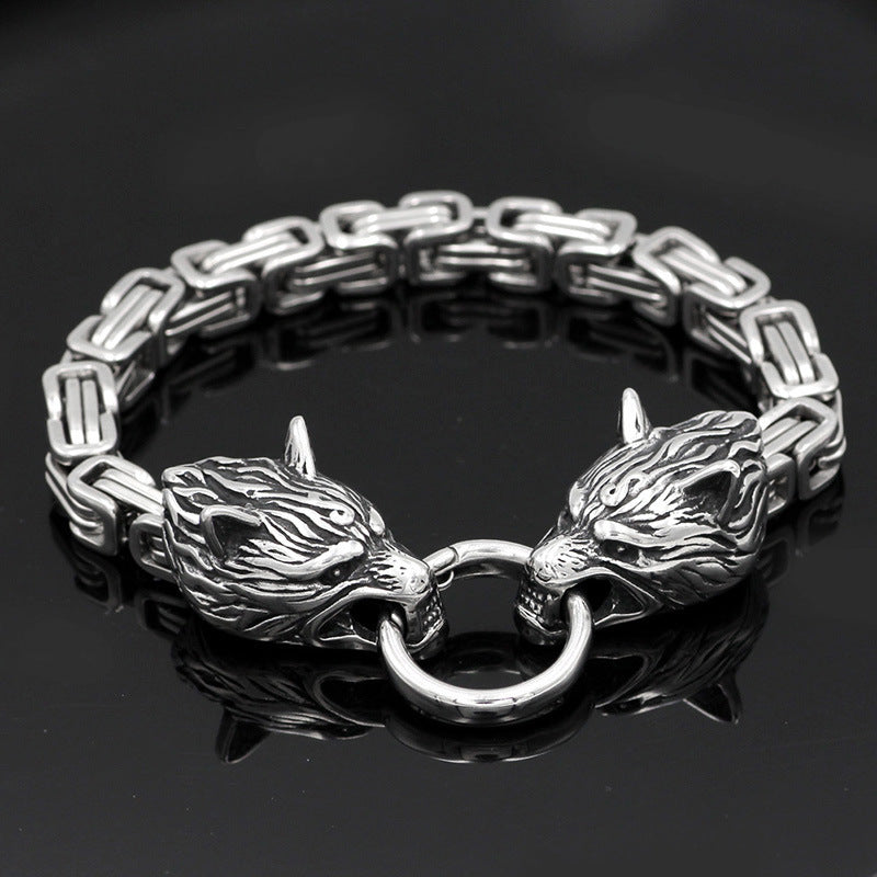 Men's Viking Celtic Steel Bracelet