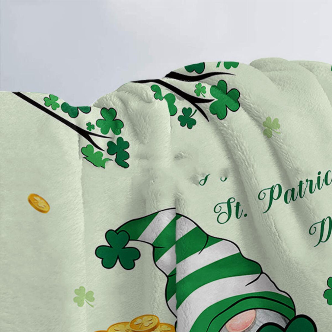 St Patrick's Day Flannel Blanket
