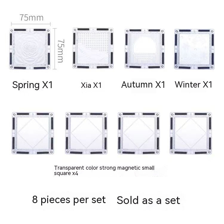 Color Window Magnetic Building Blocks Assembly