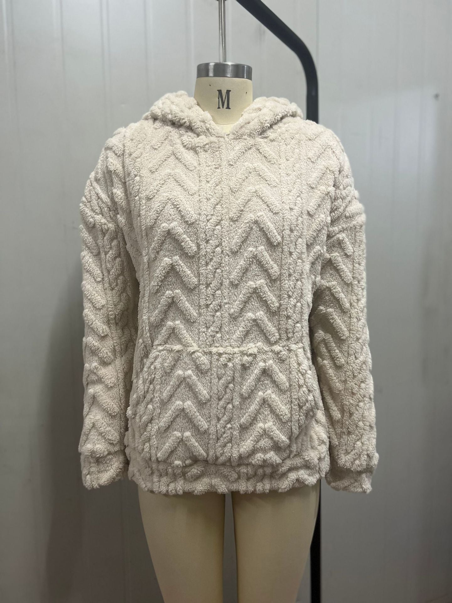 Women's Pullover Hooded Loose Fleece Sweatshirt