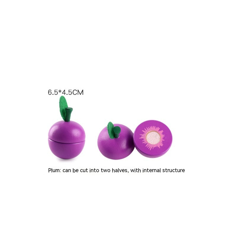 Wooden Vegetable Magnetic Children's Play House