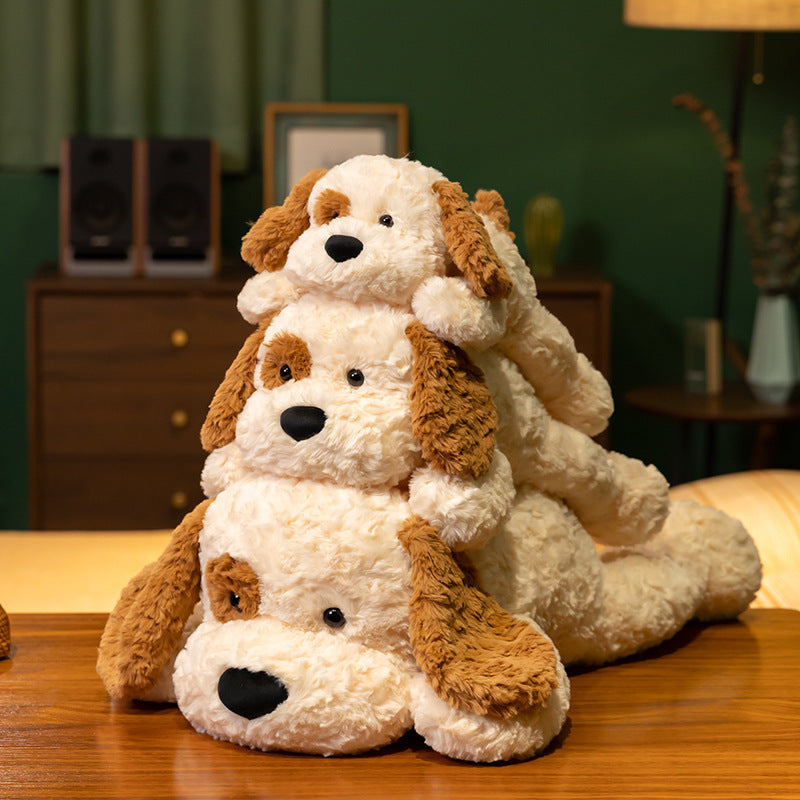 Soft And Adorable Lying Spot Dog Plush Toys