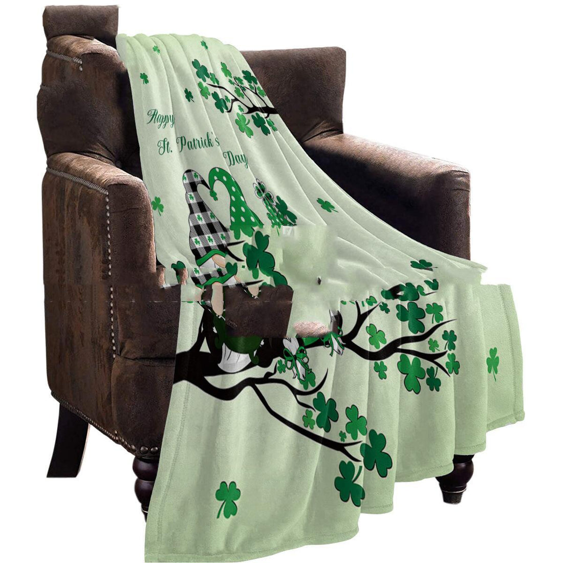 St Patrick's Day Flannel Blanket