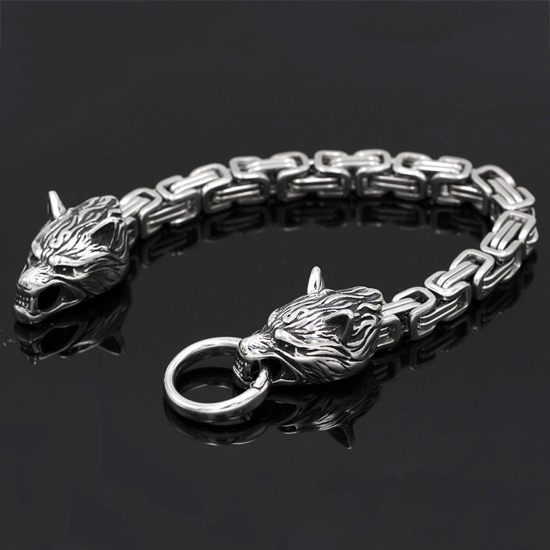 Men's Viking Celtic Steel Bracelet