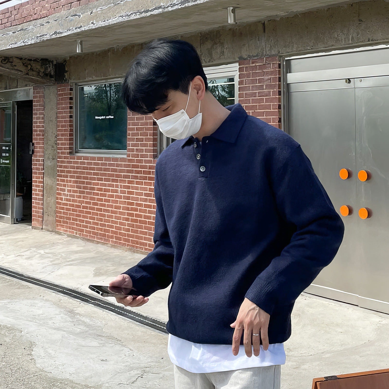 Men’s Polo Collar Sweater