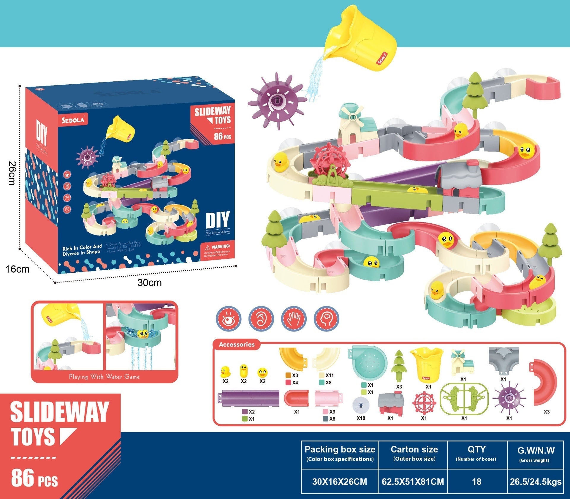 Assembled Bath Bathroom Shower Water Toys