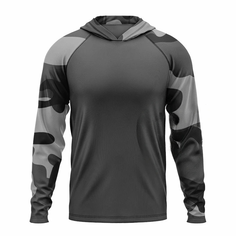 Men's Outdoor Breathable Hood Long Sleeve Shirt