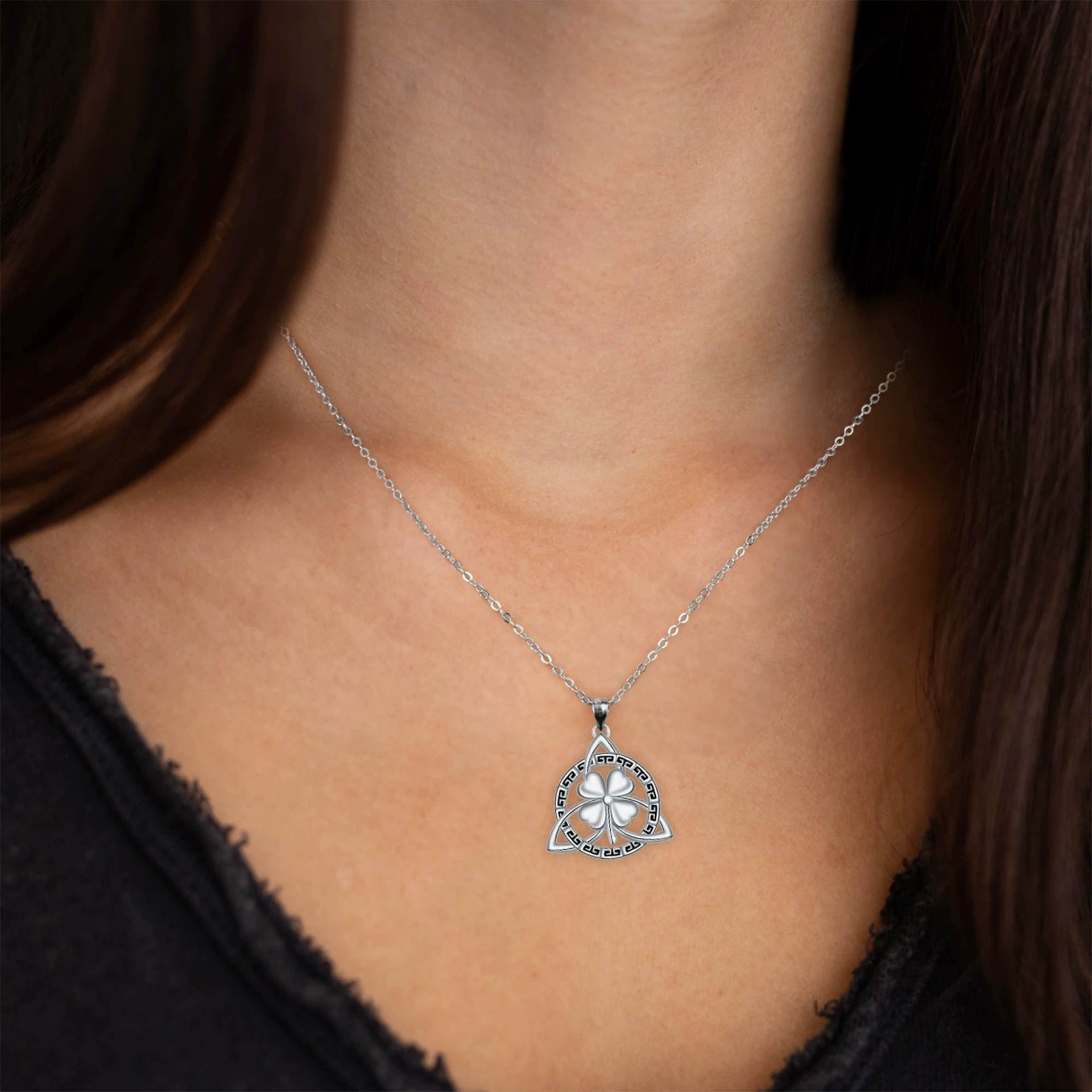 Celtic Four-leaf Clover Necklace Fashion