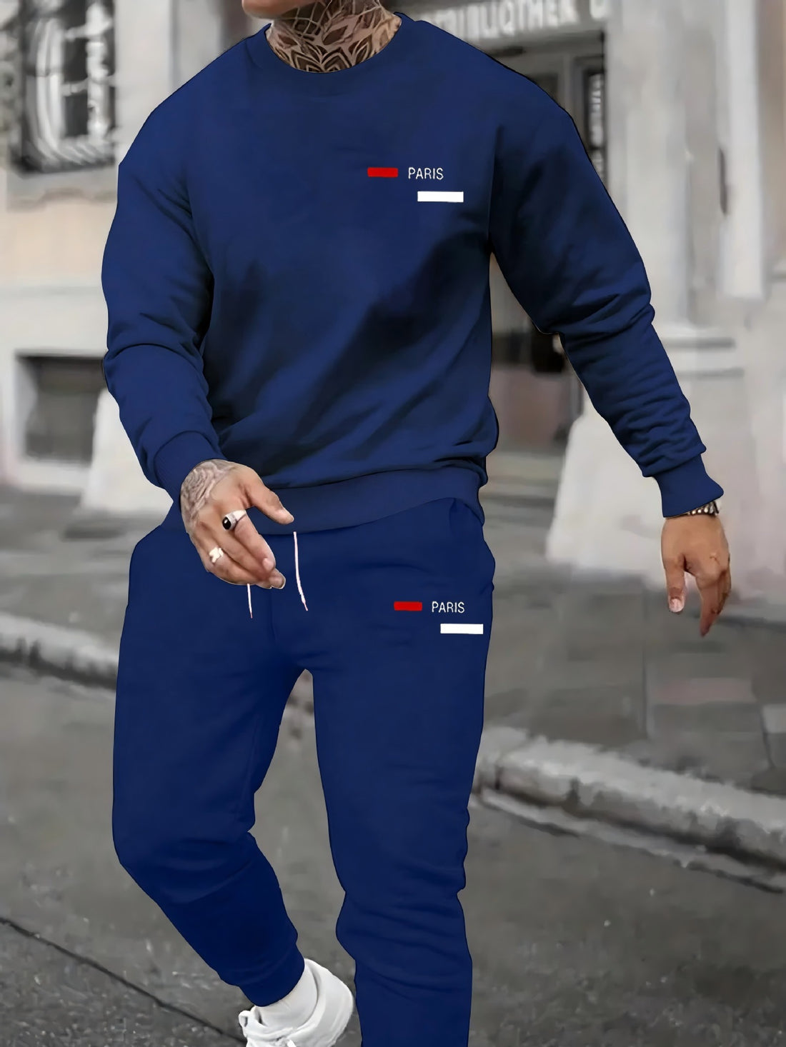 Men's Sweater Sport Pants Suit