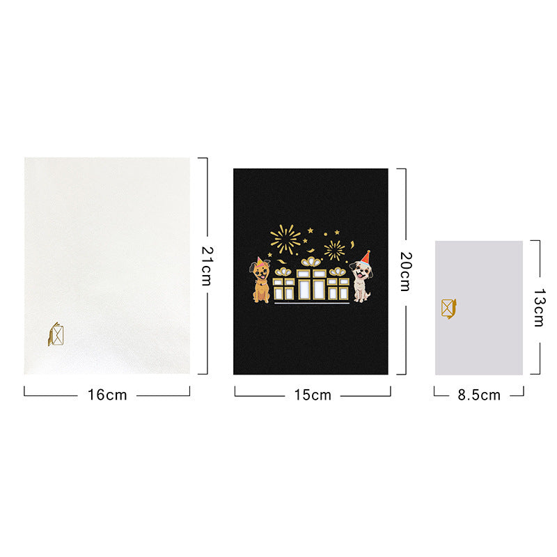 Creative 3D Stereoscopic Cash Gift Card