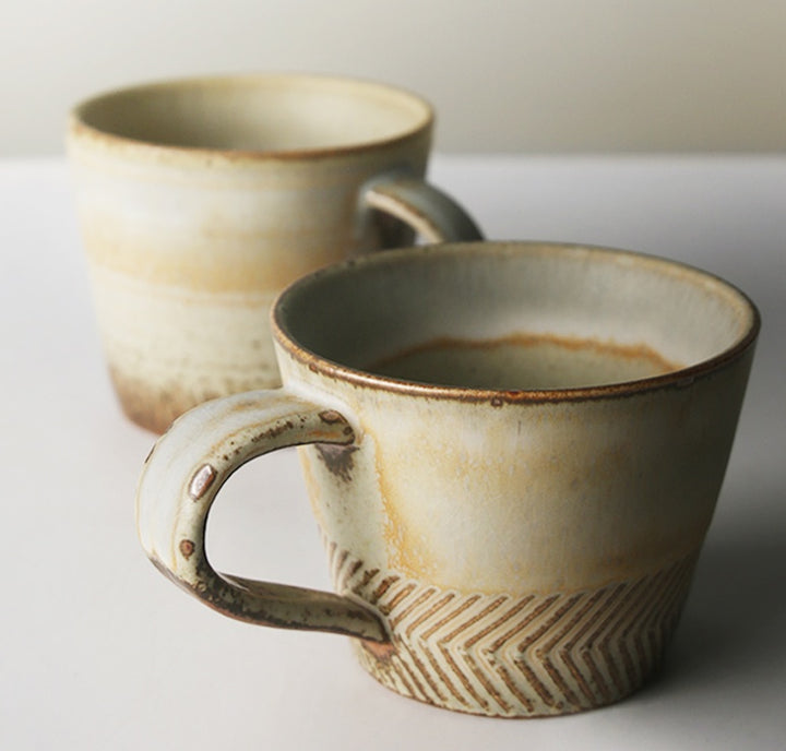 Japanese vintage stoneware coffee cup