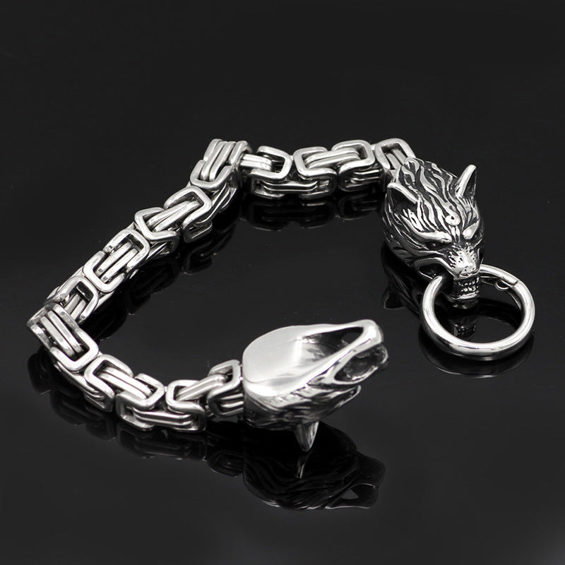 Men's Viking Celtic Steel Bracelet