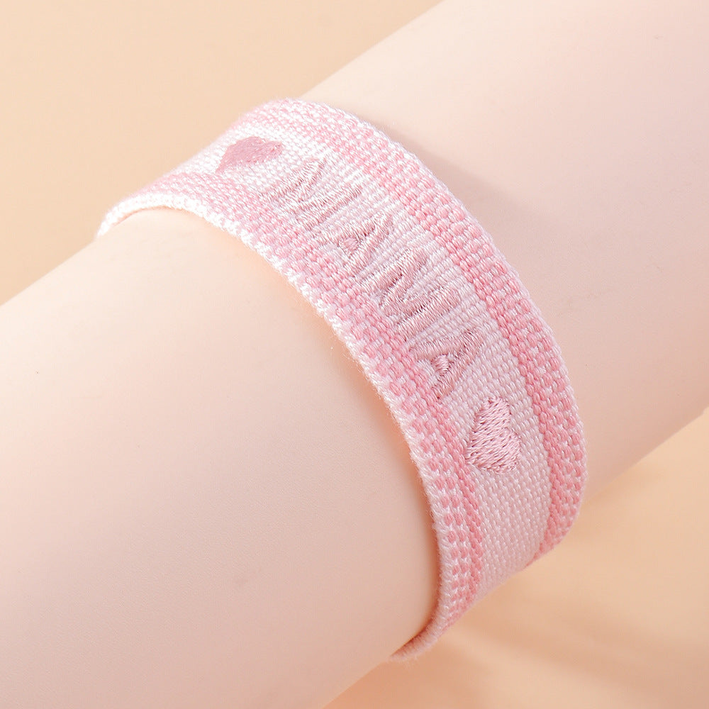 Mother's Day Woven Bracelet Strap