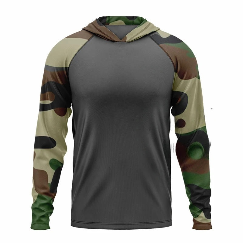 Men's Outdoor Breathable Hood Long Sleeve Shirt