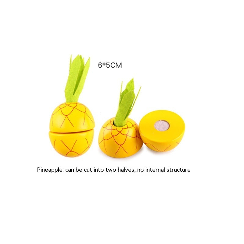 Wooden Vegetable Magnetic Children's Play House