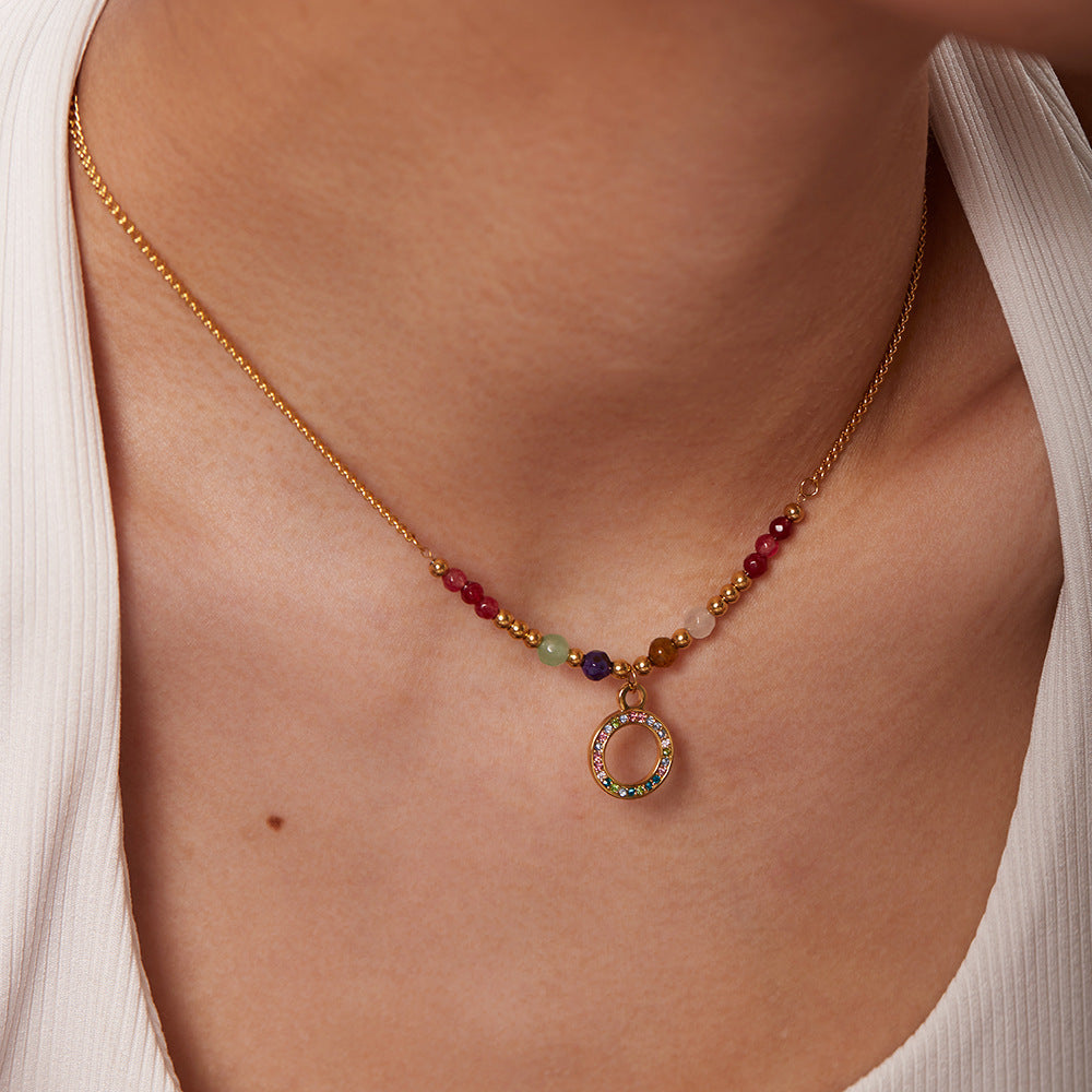 Rings Pendants Stone Necklace