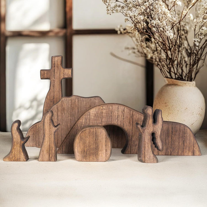Cross Easter Site Wooden Decorative Ornaments