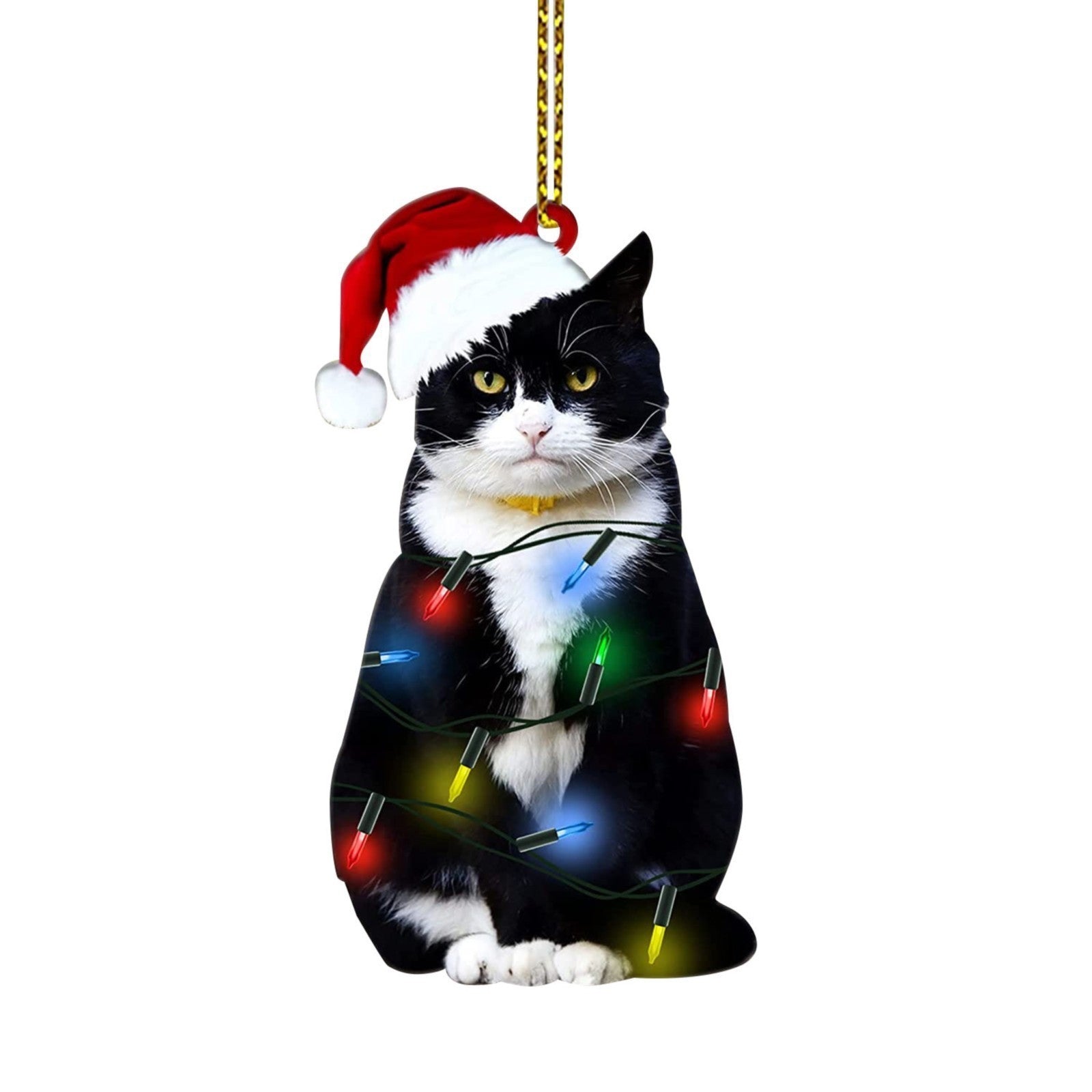 Black Cat Christmas Decorations Ornaments