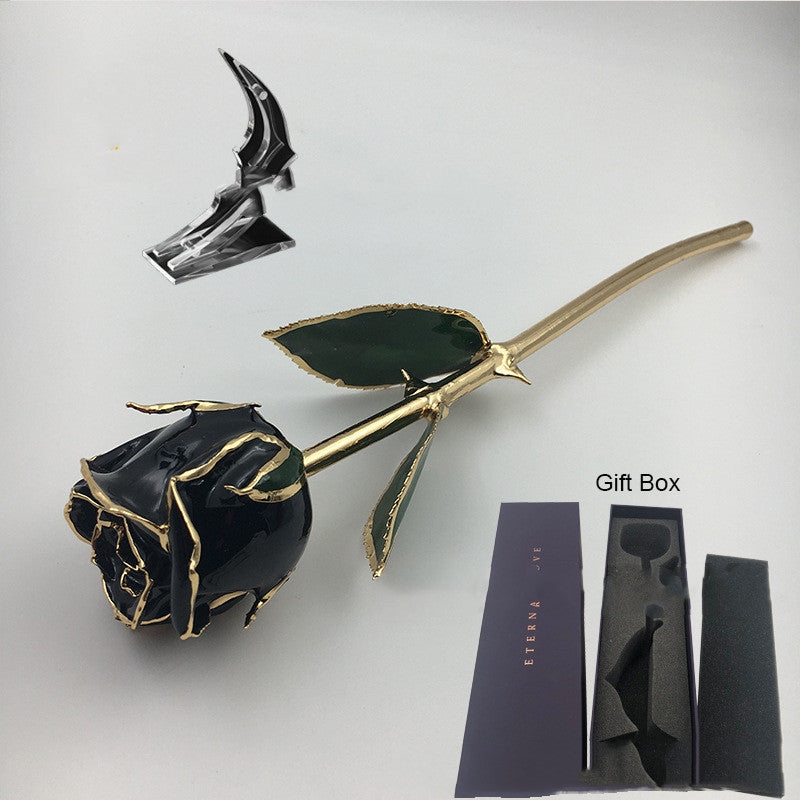 Mother's Day Colored Gilded Rose Crafts