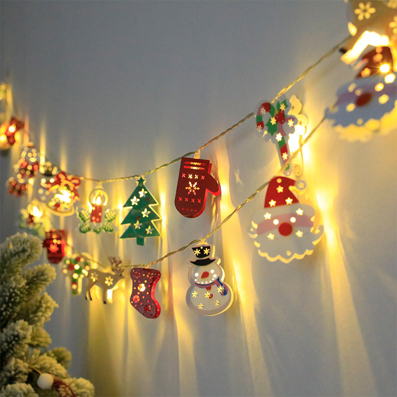 Christmas LED Light String Santa