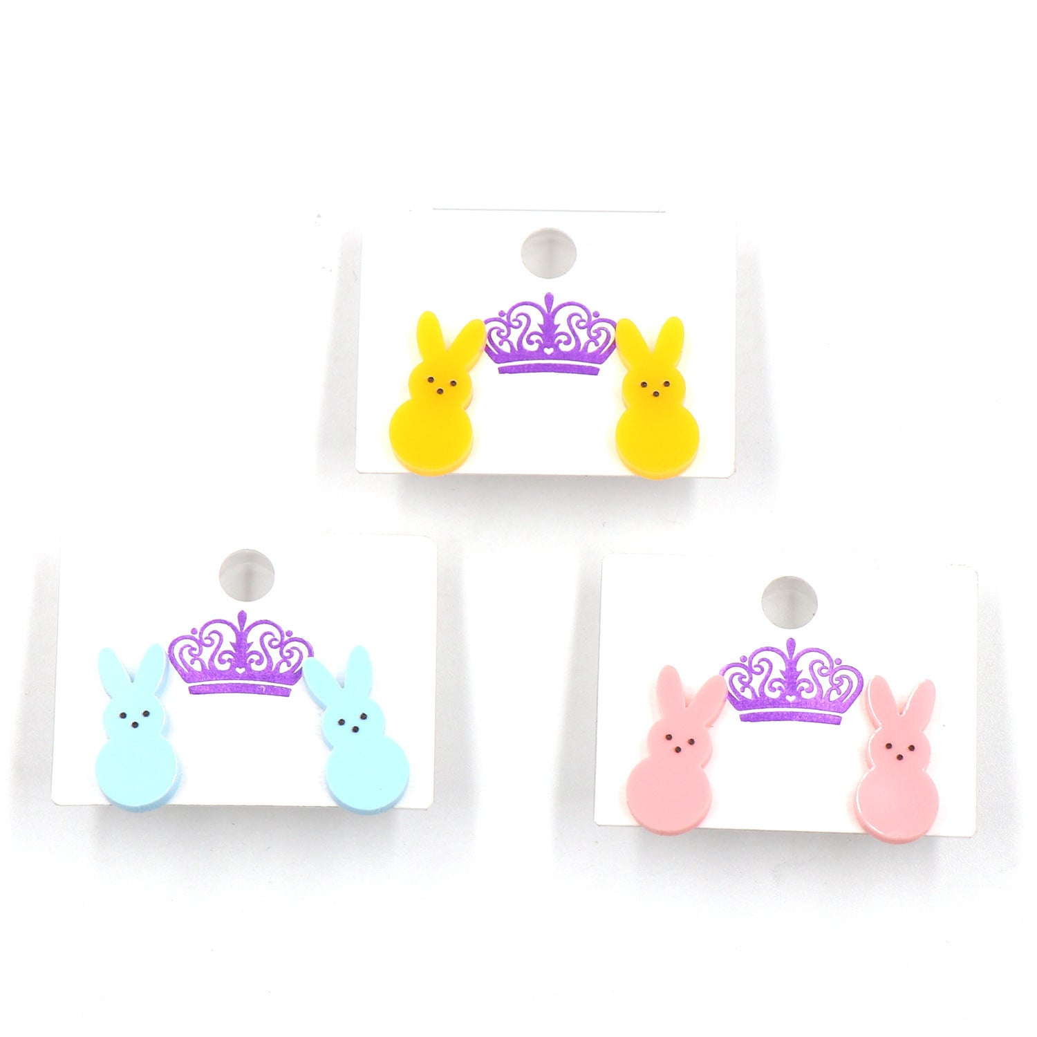Women's Rabbit Shape Easter Acrylic Earrings