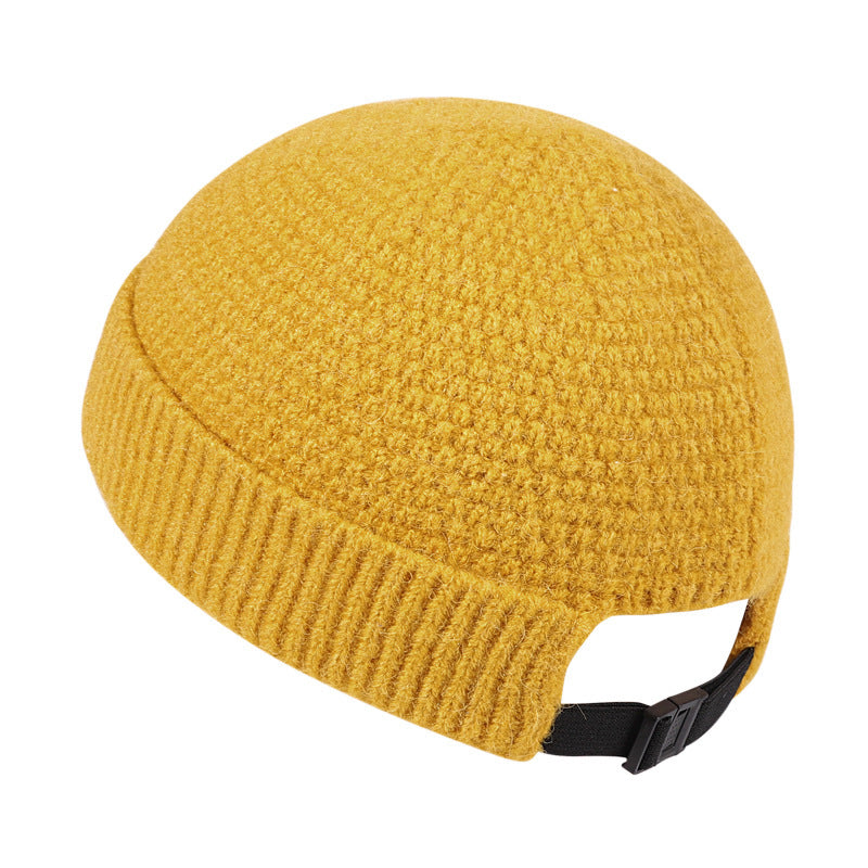 Outdoor Winter Warm Hemming Knitted Woolen Cap