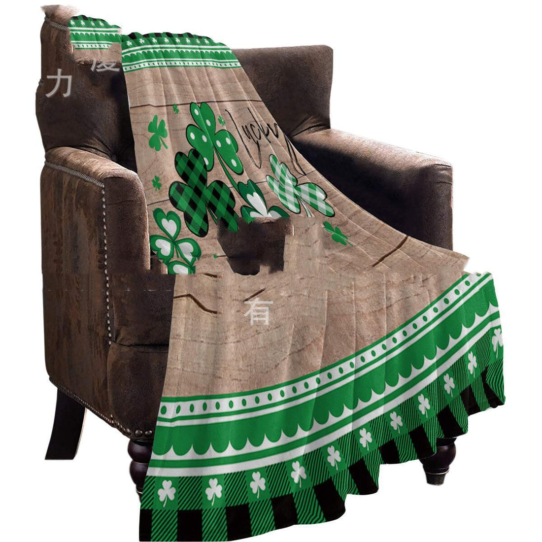 St Patrick's Day Flannel Blanket