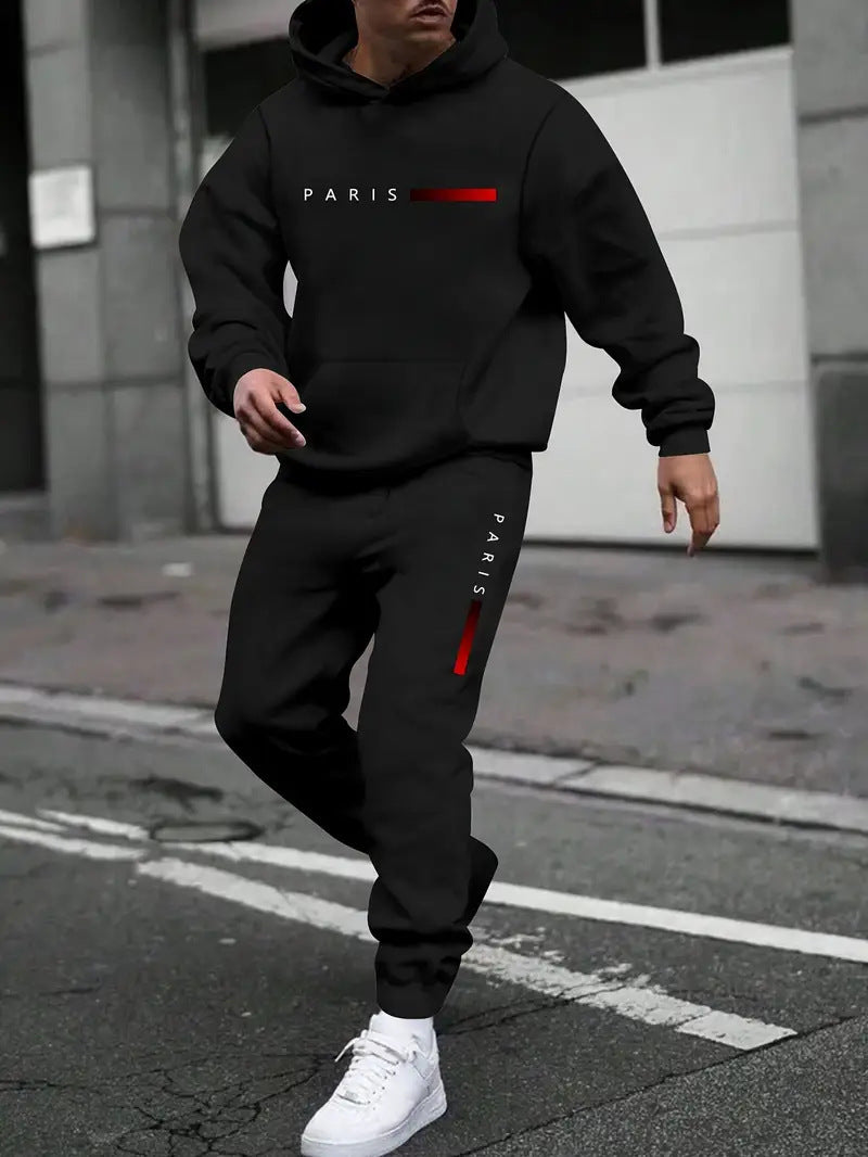 Men's Sweater Sport Pants Suit