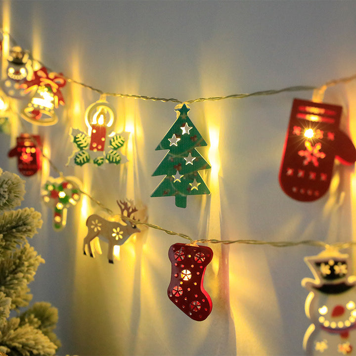 Christmas LED Light String Santa