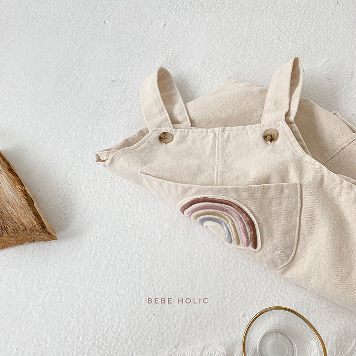 Baby Loose Korean Style Rainbow Romper