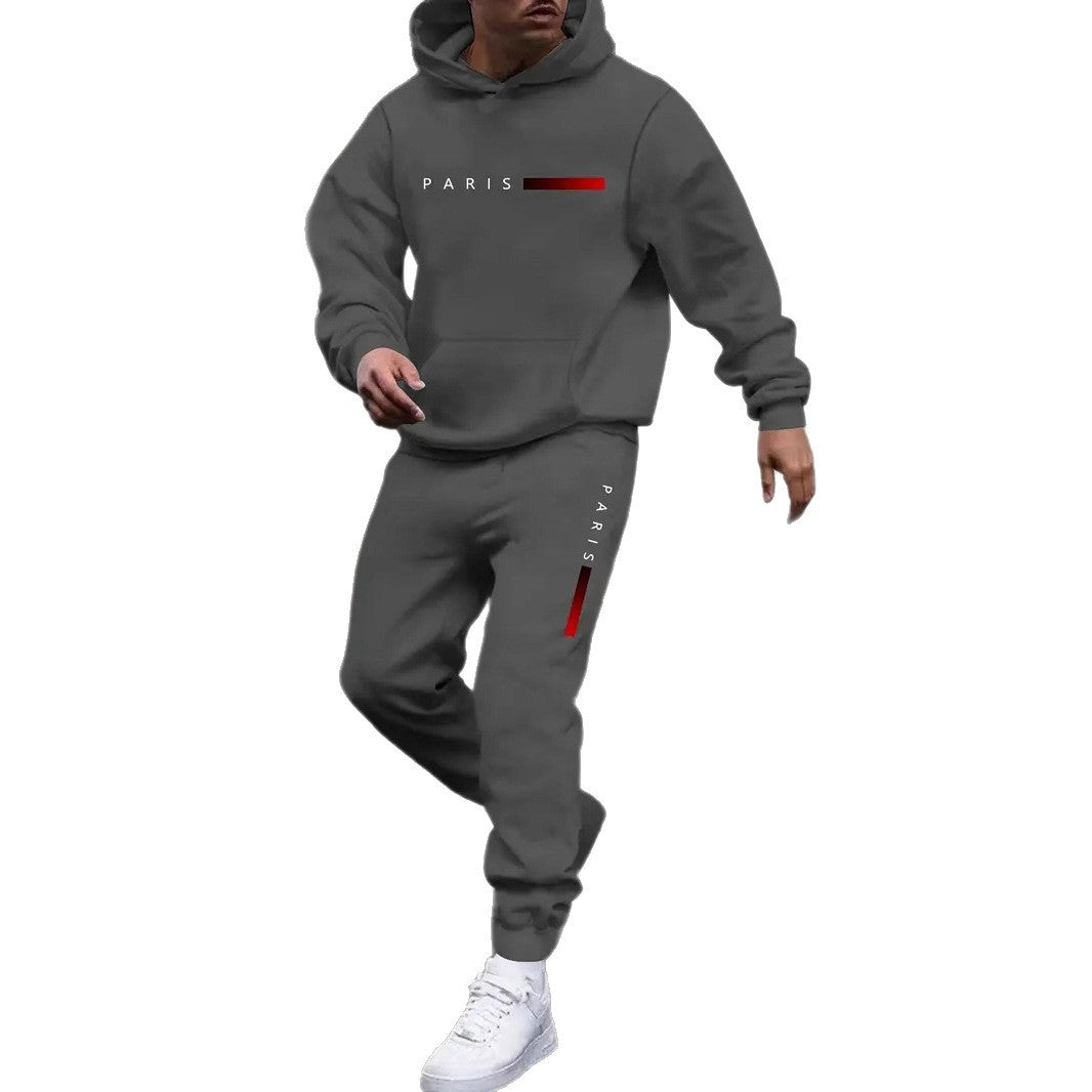 Men's Sweater Sport Pants Suit