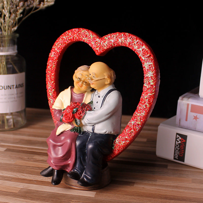 Love Anniversary Wedding Statues