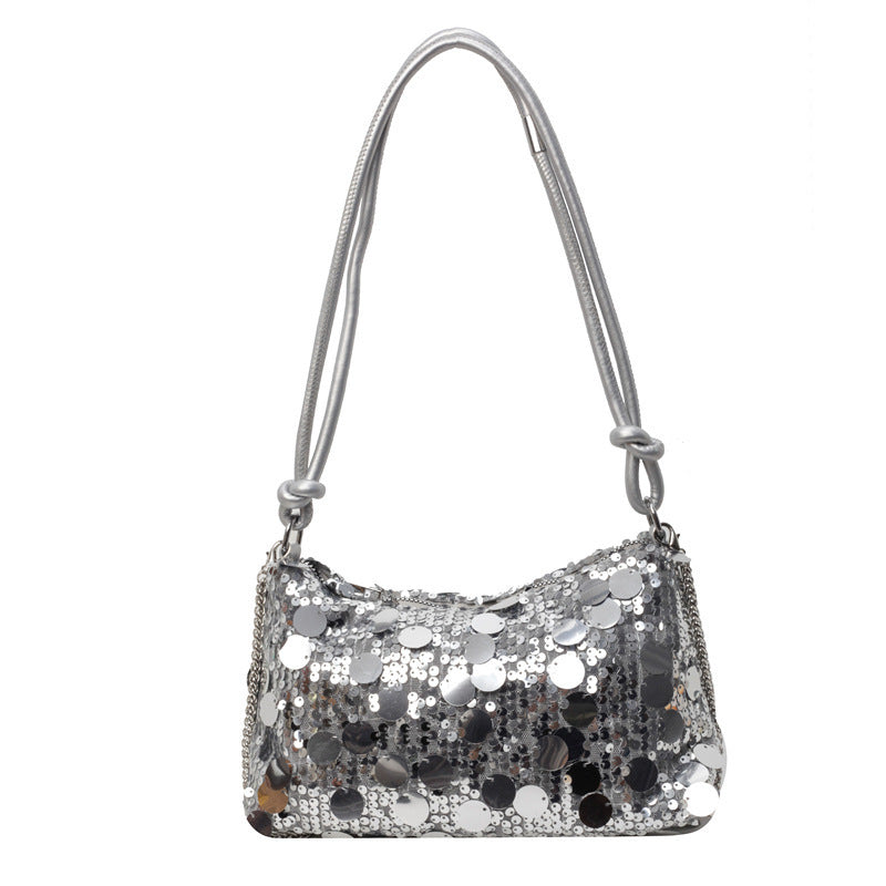 Women's Sequined Chain Shoulder Messenger Bag