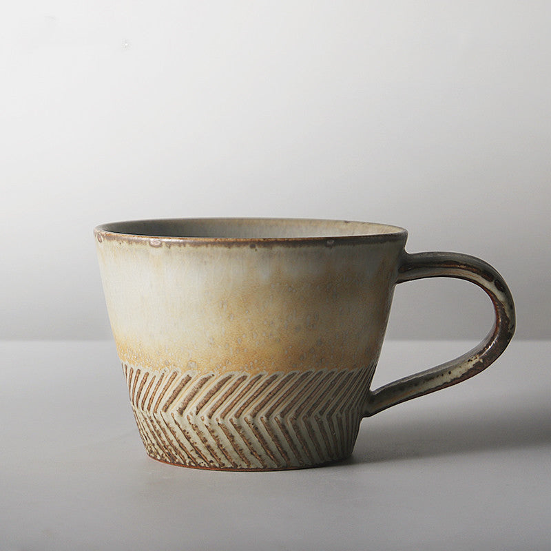 Japanese vintage stoneware coffee cup