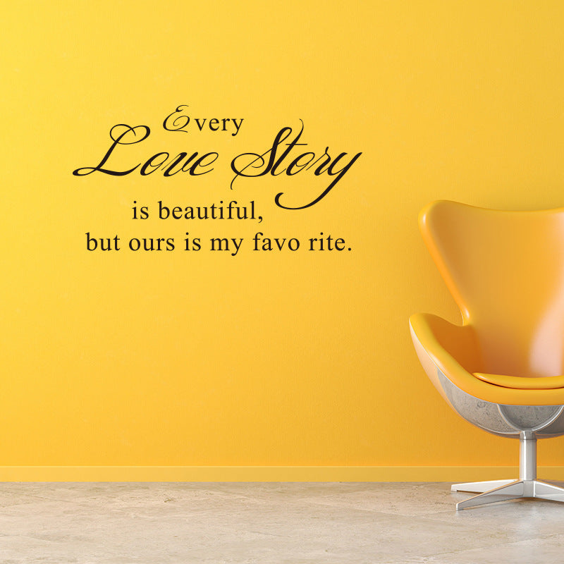 Every Love Storyy Printed Wall Stickers