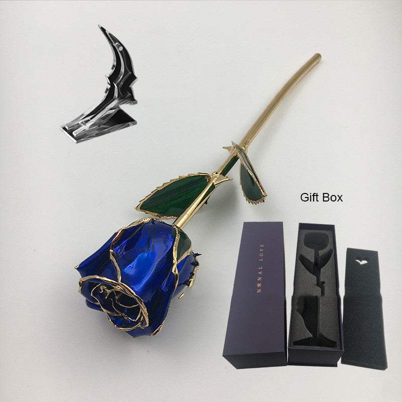 Mother's Day Colored Gilded Rose Crafts