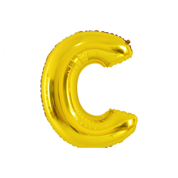 English Letter Aluminum Balloon Birthday Party Decoration